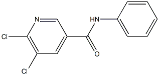 5,6-dichloro-N-phenylpyridine-3-carboxamide 구조식 이미지