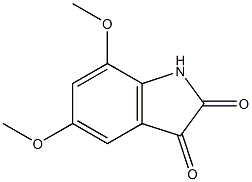 5,7-dimethoxy-1H-indole-2,3-dione 구조식 이미지