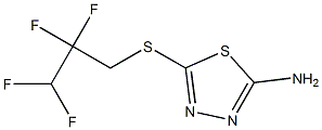 5-[(2,2,3,3-tetrafluoropropyl)sulfanyl]-1,3,4-thiadiazol-2-amine 구조식 이미지