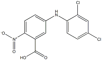 5-[(2,4-dichlorophenyl)amino]-2-nitrobenzoic acid 구조식 이미지