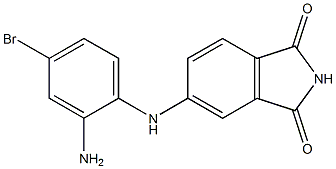 5-[(2-amino-4-bromophenyl)amino]-2,3-dihydro-1H-isoindole-1,3-dione 구조식 이미지