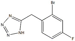 5-[(2-bromo-4-fluorophenyl)methyl]-1H-1,2,3,4-tetrazole Structure