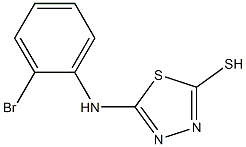 5-[(2-bromophenyl)amino]-1,3,4-thiadiazole-2-thiol 구조식 이미지
