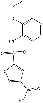 5-[(2-ethoxyphenyl)sulfamoyl]thiophene-3-carboxylic acid 구조식 이미지