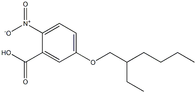 5-[(2-ethylhexyl)oxy]-2-nitrobenzoic acid 구조식 이미지