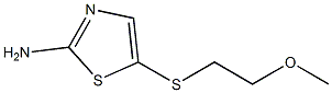 5-[(2-methoxyethyl)thio]-1,3-thiazol-2-amine 구조식 이미지