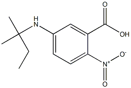 5-[(2-methylbutan-2-yl)amino]-2-nitrobenzoic acid Structure