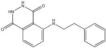 5-[(2-phenylethyl)amino]-1,2,3,4-tetrahydrophthalazine-1,4-dione Structure