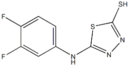 5-[(3,4-difluorophenyl)amino]-1,3,4-thiadiazole-2-thiol Structure