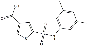 5-[(3,5-dimethylphenyl)sulfamoyl]thiophene-3-carboxylic acid 구조식 이미지