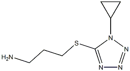 5-[(3-aminopropyl)sulfanyl]-1-cyclopropyl-1H-1,2,3,4-tetrazole Structure