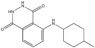 5-[(4-methylcyclohexyl)amino]-1,2,3,4-tetrahydrophthalazine-1,4-dione 구조식 이미지