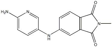 5-[(6-aminopyridin-3-yl)amino]-2-methyl-2,3-dihydro-1H-isoindole-1,3-dione 구조식 이미지