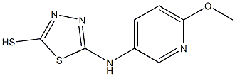 5-[(6-methoxypyridin-3-yl)amino]-1,3,4-thiadiazole-2-thiol Structure