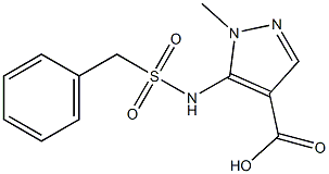 5-[(benzylsulfonyl)amino]-1-methyl-1H-pyrazole-4-carboxylic acid 구조식 이미지