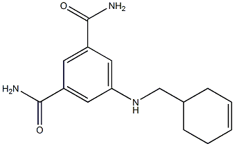 5-[(cyclohex-3-en-1-ylmethyl)amino]benzene-1,3-dicarboxamide Structure