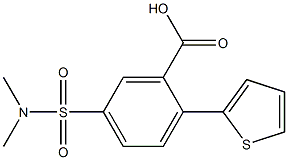 5-[(dimethylamino)sulfonyl]-2-thien-2-ylbenzoic acid 구조식 이미지