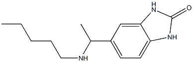 5-[1-(pentylamino)ethyl]-2,3-dihydro-1H-1,3-benzodiazol-2-one 구조식 이미지