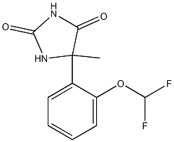 5-[2-(difluoromethoxy)phenyl]-5-methylimidazolidine-2,4-dione 구조식 이미지