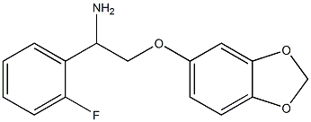 5-[2-amino-2-(2-fluorophenyl)ethoxy]-2H-1,3-benzodioxole 구조식 이미지