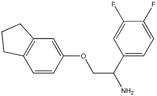 5-[2-amino-2-(3,4-difluorophenyl)ethoxy]-2,3-dihydro-1H-indene 구조식 이미지