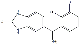 5-[amino(2,3-dichlorophenyl)methyl]-2,3-dihydro-1H-1,3-benzodiazol-2-one 구조식 이미지