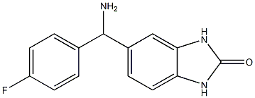 5-[amino(4-fluorophenyl)methyl]-2,3-dihydro-1H-1,3-benzodiazol-2-one 구조식 이미지