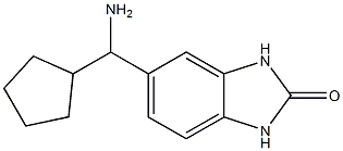 5-[amino(cyclopentyl)methyl]-2,3-dihydro-1H-1,3-benzodiazol-2-one 구조식 이미지