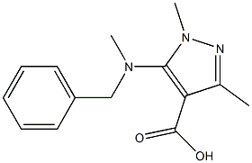 5-[benzyl(methyl)amino]-1,3-dimethyl-1H-pyrazole-4-carboxylic acid Structure