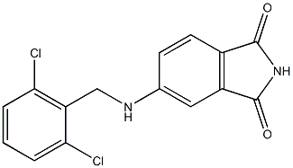 5-{[(2,6-dichlorophenyl)methyl]amino}-2,3-dihydro-1H-isoindole-1,3-dione 구조식 이미지