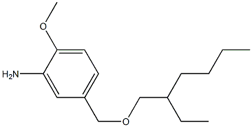 5-{[(2-ethylhexyl)oxy]methyl}-2-methoxyaniline 구조식 이미지