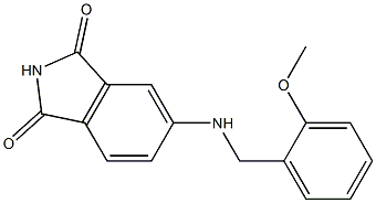 5-{[(2-methoxyphenyl)methyl]amino}-2,3-dihydro-1H-isoindole-1,3-dione 구조식 이미지