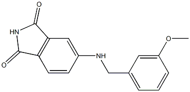 5-{[(3-methoxyphenyl)methyl]amino}-2,3-dihydro-1H-isoindole-1,3-dione 구조식 이미지