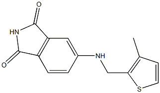 5-{[(3-methylthiophen-2-yl)methyl]amino}-2,3-dihydro-1H-isoindole-1,3-dione 구조식 이미지