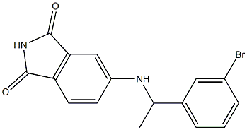 5-{[1-(3-bromophenyl)ethyl]amino}-2,3-dihydro-1H-isoindole-1,3-dione Structure