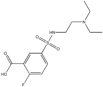 5-{[2-(diethylamino)ethyl]sulfamoyl}-2-fluorobenzoic acid Structure