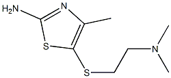 5-{[2-(dimethylamino)ethyl]thio}-4-methyl-1,3-thiazol-2-amine 구조식 이미지