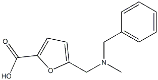 5-{[benzyl(methyl)amino]methyl}furan-2-carboxylic acid Structure