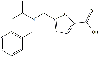 5-{[benzyl(propan-2-yl)amino]methyl}furan-2-carboxylic acid Structure