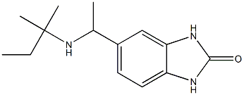 5-{1-[(2-methylbutan-2-yl)amino]ethyl}-2,3-dihydro-1H-1,3-benzodiazol-2-one 구조식 이미지