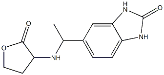 5-{1-[(2-oxooxolan-3-yl)amino]ethyl}-2,3-dihydro-1H-1,3-benzodiazol-2-one 구조식 이미지