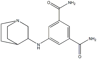5-{1-azabicyclo[2.2.2]octan-3-ylamino}benzene-1,3-dicarboxamide Structure