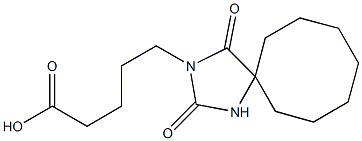 5-{2,4-dioxo-1,3-diazaspiro[4.7]dodecan-3-yl}pentanoic acid 구조식 이미지
