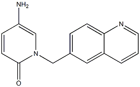5-amino-1-(quinolin-6-ylmethyl)-1,2-dihydropyridin-2-one 구조식 이미지