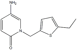 5-amino-1-[(5-ethylthien-2-yl)methyl]pyridin-2(1H)-one 구조식 이미지