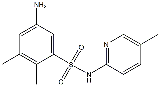 5-amino-2,3-dimethyl-N-(5-methylpyridin-2-yl)benzene-1-sulfonamide Structure