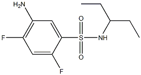 5-amino-2,4-difluoro-N-(pentan-3-yl)benzene-1-sulfonamide Structure