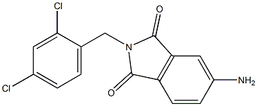 5-amino-2-[(2,4-dichlorophenyl)methyl]-2,3-dihydro-1H-isoindole-1,3-dione Structure
