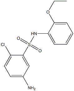 5-amino-2-chloro-N-(2-ethoxyphenyl)benzene-1-sulfonamide 구조식 이미지