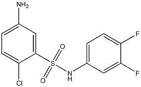 5-amino-2-chloro-N-(3,4-difluorophenyl)benzene-1-sulfonamide 구조식 이미지